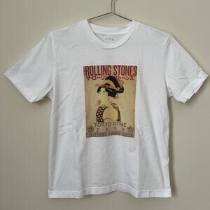 10.11 Studios ROLLING STONES TOKYO DOME Poster White T-shirt Size S